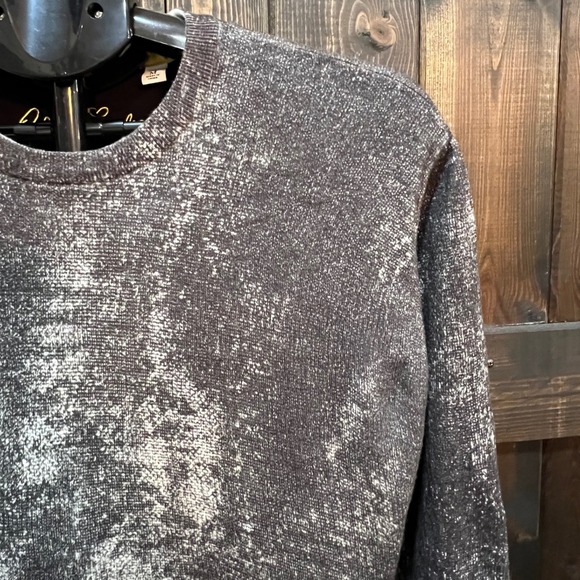 Robert Graham Townsville Sweater Top Size M Linen Blend Black Grey Winter Light - Picture 6 of 9